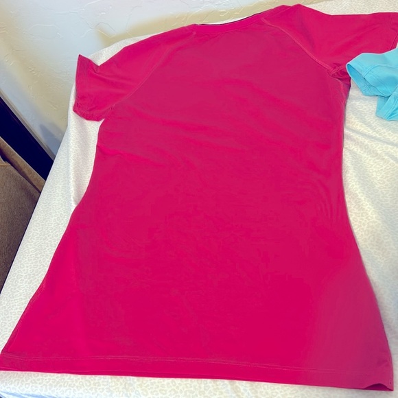 NIKE, FILA & AVIA Tops 2 Pink & 1 turquoise. Bundle of 3 Dri Fit tops. Sz large - Picture 3 of 14